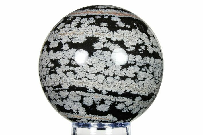 Polished Snowflake Obsidian Sphere - Utah #279672